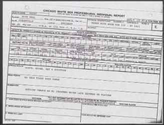 Mike A. Bell scouting report, 1990 June 30