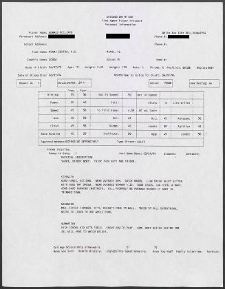 Ronnie Belliard scouting report, 1994 March 04