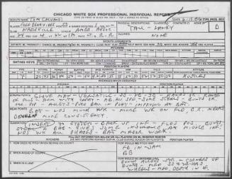 Freddie Benavides scouting report, 1990 June 19