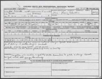 Mike Boddicker scouting report, 1989 September 25