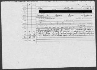 Dan Boitano scouting report, 1973