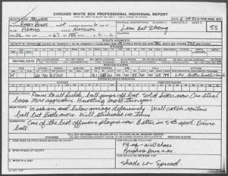 Barry Bonds scouting report, 1990 June 29