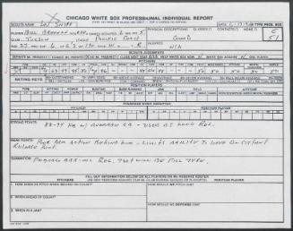 William Brennan scouting report, 1990 June 17