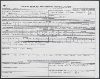 Rico Brogna scouting report, 1989 June 18