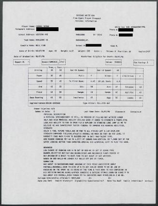 Dee Brown scouting report, 1996 April 01