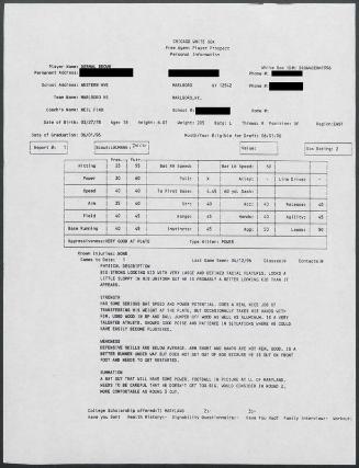 Dee Brown scouting report, 1996 April 12