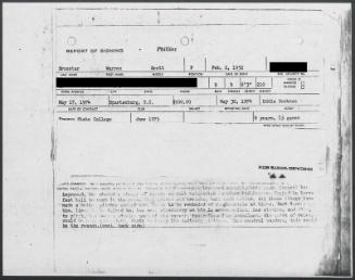 Warren Brusstar scouting report, 1974 May 30