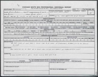 Ellis Burks scouting report, 1989 July 01