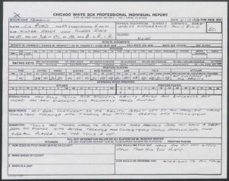 Jim Byrd scouting report, 1989 June 18