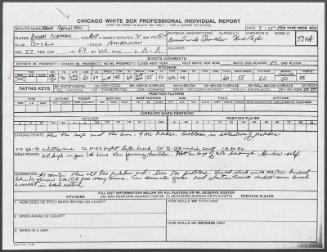 Roger Clemens scouting report, 1989 September 25