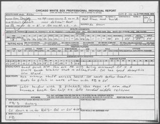 Ken Dayley scouting report, 1990 September 24