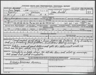 Doug Drabek scouting report, 1990 June 21