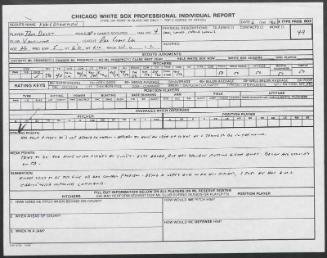 Tom Drees scouting report, 1990 June 10