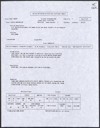 Mario Encarnacion scouting report, 1995 October 01