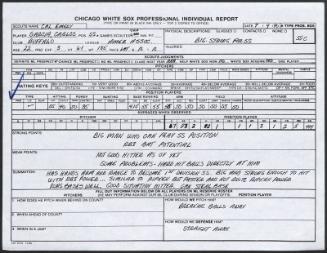 Carlos Garcia scouting report, 1990 July 09