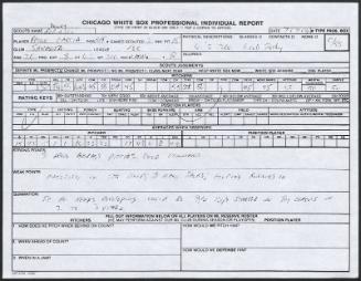 Ramon Garcia scouting report, 1990 July 07