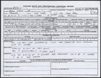 Ramon Garcia scouting report, 1990 October 10