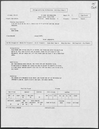 Ben Grieve scouting report, 1995 October 01