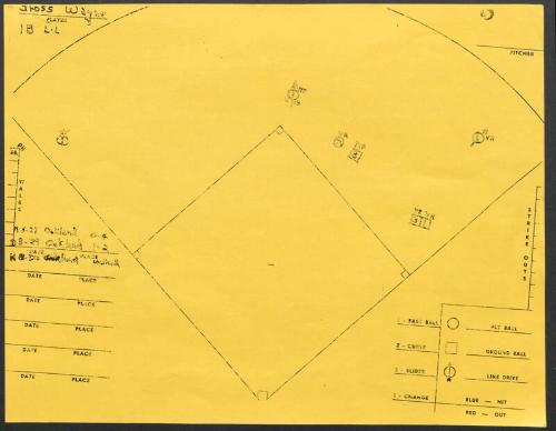 Wayne Gross scouting report, 1976 August 29-31