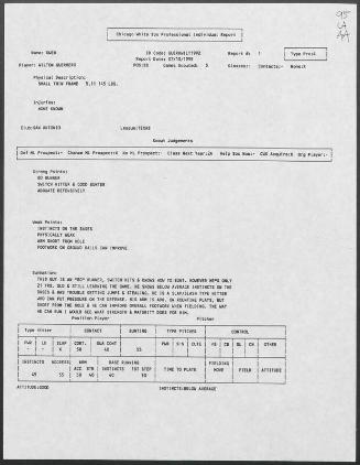 Wilton Guerrero scouting report, 1995 July 13