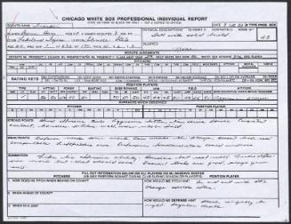 Shawn Hare scouting report, 1989 August 25