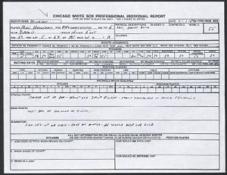 Mike Henneman scouting report, 1989 July 01