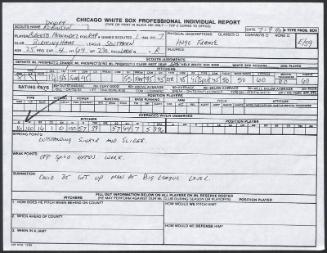 Roberto Hernandez scouting report, 1990 July 09