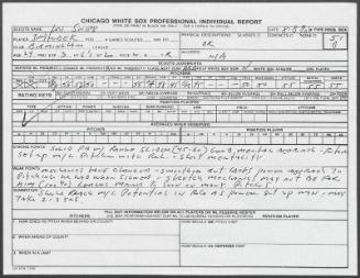 John Hudek scouting report, 1990 August 08