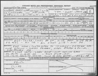 Danny Jackson scouting report, 1990 September 17