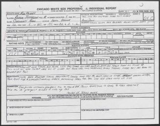 Reggie Jefferson scouting report, 1990 October