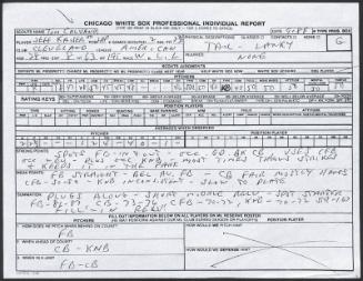 Jeff Kaiser scouting report, 1989 September