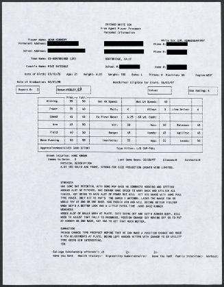 Adam Kennedy scouting report, 1997 February 28