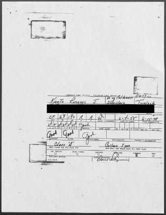 Rusty Kuntz scouting report, 1977 May 09