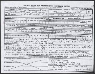 Barry Larkin scouting report, 1990 September 17