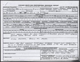 Mike LaValliere scouting report, 1990 September 15