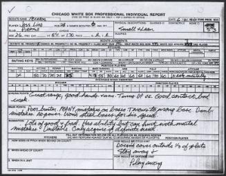 Jose Lind scouting report, 1990 June 21