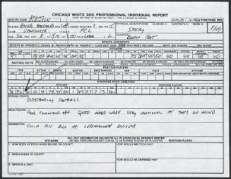 Ravelo Manzanillo scouting report, 1990 October 10