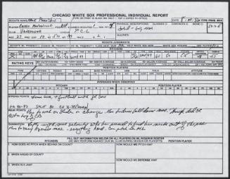 Ravelo Manzanillo scouting report, 1990 August 20