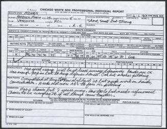 Norberto Martin scouting report, 1990 June 06