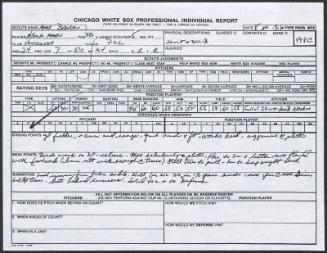 Norberto Martin scouting report, 1990 August 20