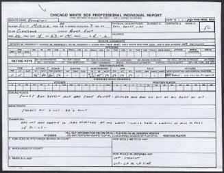 Luis Medina scouting report, 1989 July 01