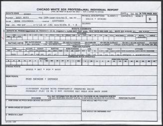 Andy Mota scouting report, 1990 June 30