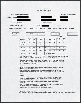 C.J. Nitkowski scouting report, 1994 April 04