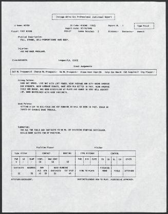 Trot Nixon scouting report, 1995 July 19