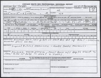 John Pawlowski scouting report, 1990 August 17