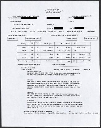 A.J. Pierzynski scouting report, 1994 April 13