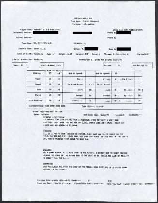 A.J. Pierzynski scouting report, 1994 March 23