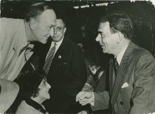 Ty Cobb and Governor Tom Dewey photograph, undated