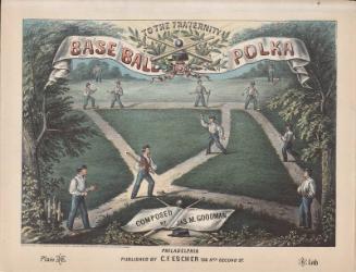 Baseball Polka sheet music, 1867