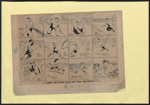 When the Babe goes out for the open cartoon, undated